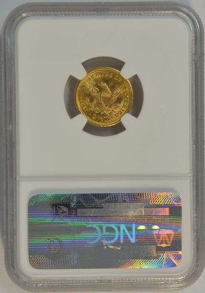 Virtual Gem BU 1903 US $2.50 Liberty Gold Piece. NGC MS64