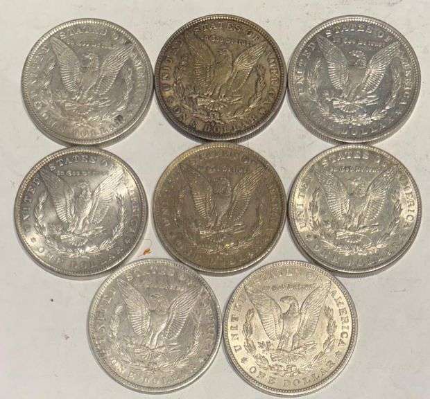 9 Pre 1921 Slider Morgan Dollars