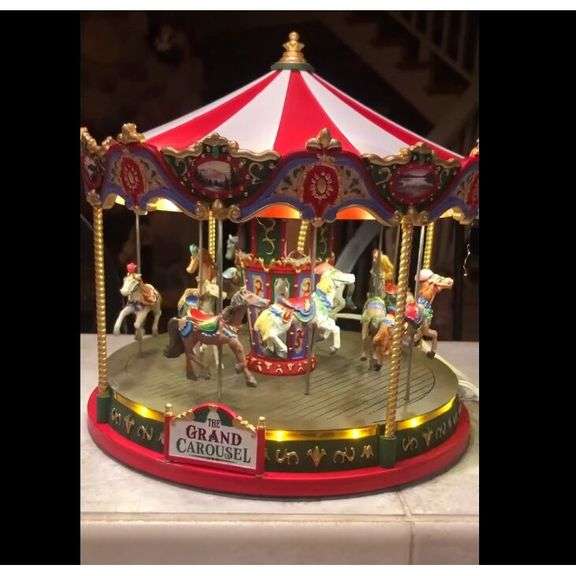 Animated Grand Carousel Carnival Collectible