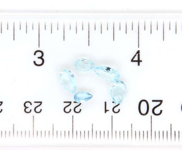 Glittering 15.64ct set of top sky blue Aquamarines