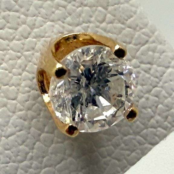 14k yellow gold diamond studs. .50 ctw