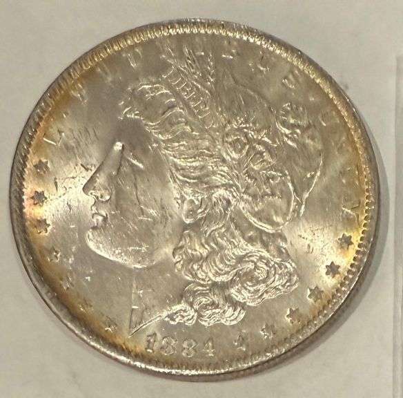 1884 Ol BU Morgan Dollar Frosty White