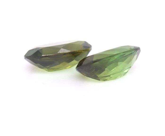 Exceptional 2.16ct pair of Tsavorite Garnets