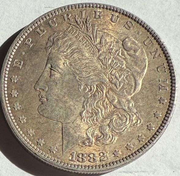 1882 Toned Unc Morgan Dollar