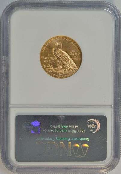 Gorgeous Choice BU 1909-D US $5 Indian Gold Piece. NGC MS62