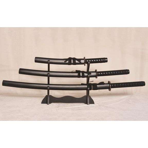 3 Japanese Katana Samurai Swords