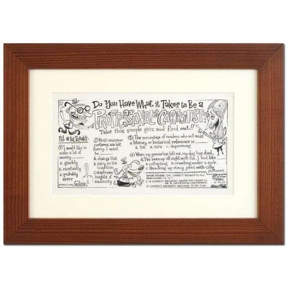 Professional Cartoonist (6/24/01-S) by Bizarro Original