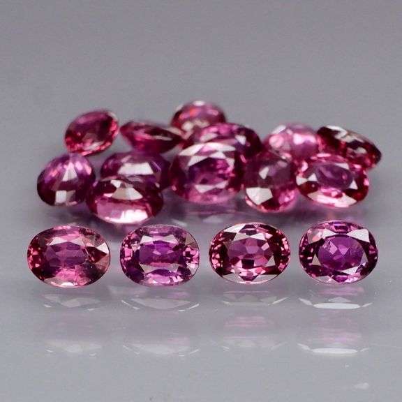 Collectors 3.72ct violet red Ruby set -Untreated!!!