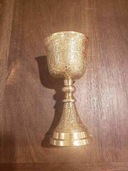 King's Chalice Brass Goblet