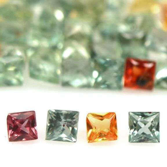 Matched! 6.16ct princess cut Sapphire set