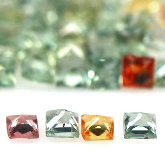 Matched! 6.16ct princess cut Sapphire set