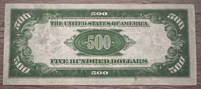 Original $500 U.S Currency