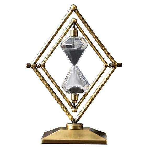 Large Rotating Metal Hourglass