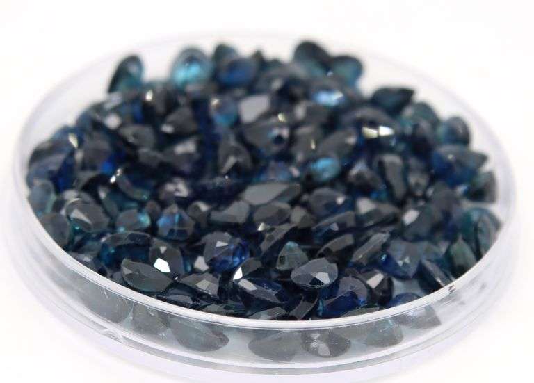 Wow! 64.56ct collection of deep cobalt blue Sapphires!!
