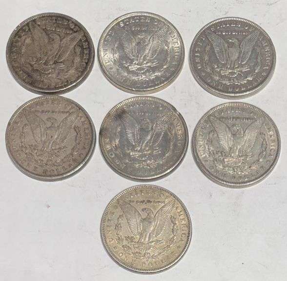 7 Different Nicer Circulated Silver Dollars