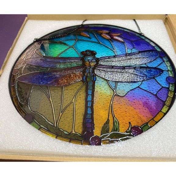 Dragonfly Stained Glass Suncatcher