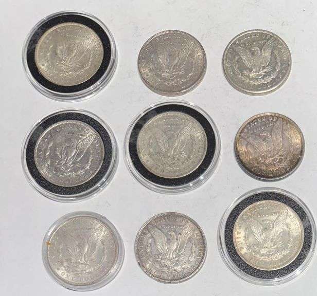 9 Slider Pre 1921 Morgan Dollars