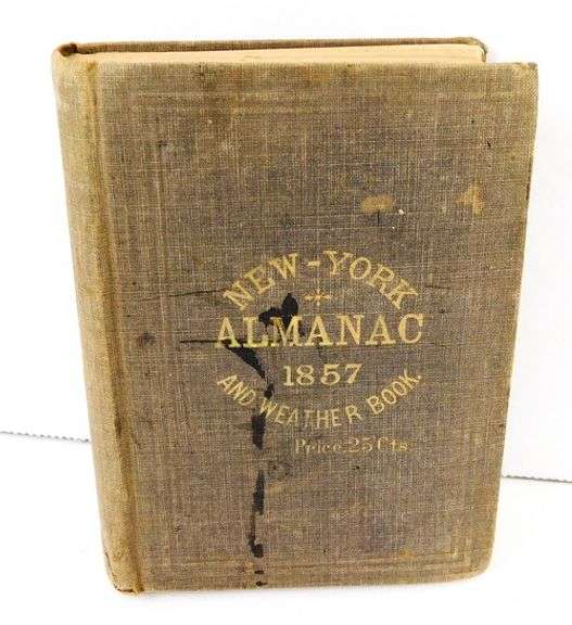 1857 New York Almanac & Weather Book