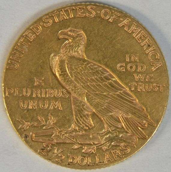 Scarcer 1914-D US $2.50 Indian Gold Piece. Real nice