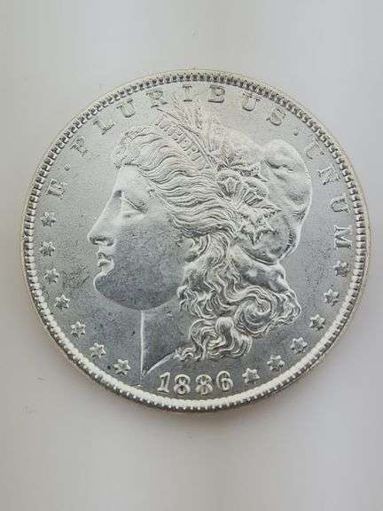 1886 Morgan Silver Dollar, AU