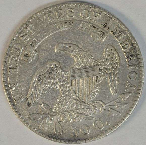 Needle-sharp 1832 Capped Bust Half Dollar. Uncirculated details