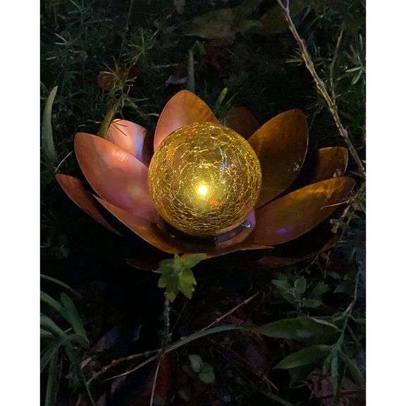 Lotus Flower Waterproof Outdoor Solar Light