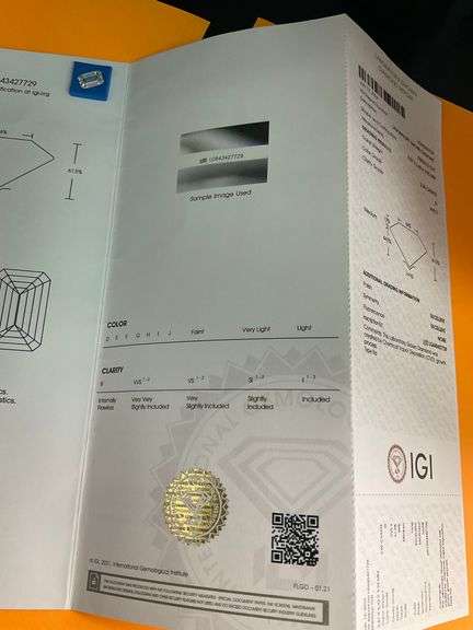 IGI CERTIFIED LOOSE DIAMOND 2.60 EMERALD CUT G-VVS2