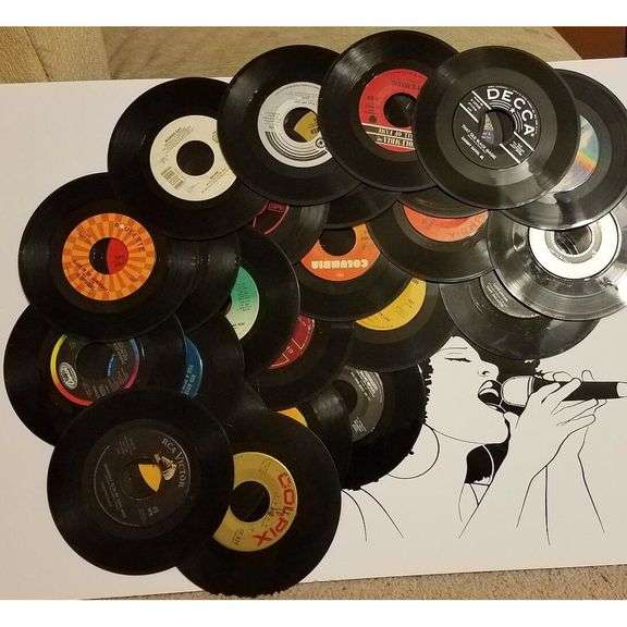 Lot of 25 Vintage Vinyl Records