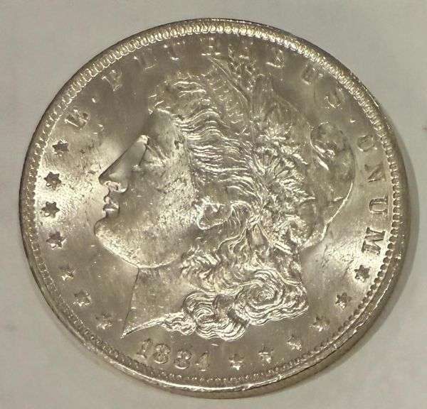 1884 O Roll BU  Morgan Dollar Frosty White