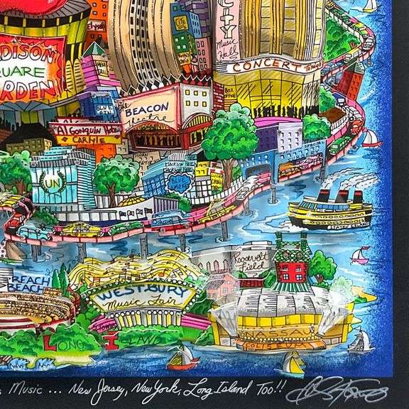 New Jersey, New York, Long Island Too!! by Fazzino, Charles