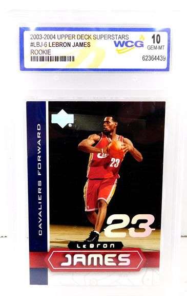 Lebron James 2003-2004 Rookie Basketball Card, 10 GEM MT