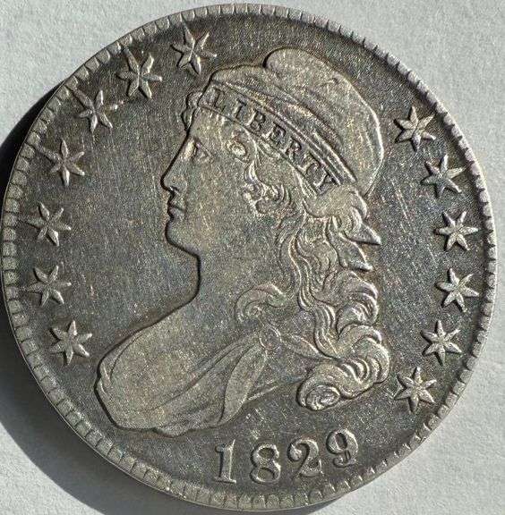 1829/7 Large Letters Bust Half