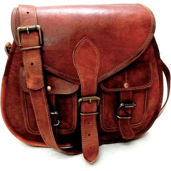 Handmade Leather Crossbody Shoulder Bag