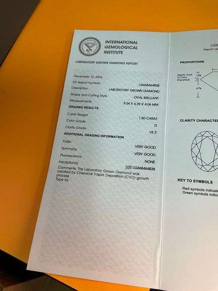 I.G.I CERTIFIED LOOSE DIAMOND 1.50 CARAT