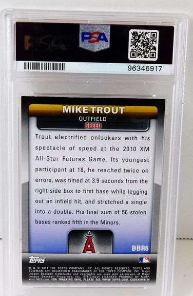 Mike Trout Baseball Card, 7 Near Mint