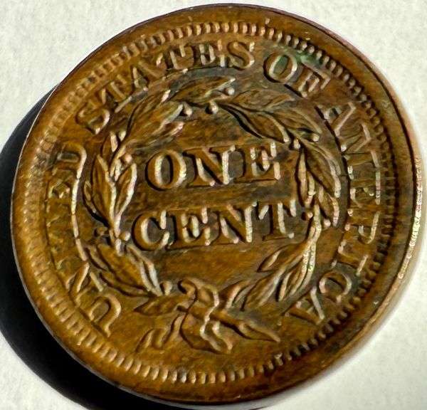 Choice BU Chocolate Brown 1852 Large Cent