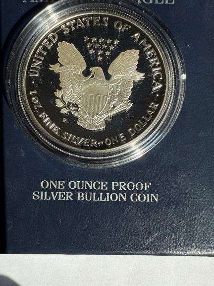 1998 P Silver Eagle With box an paper