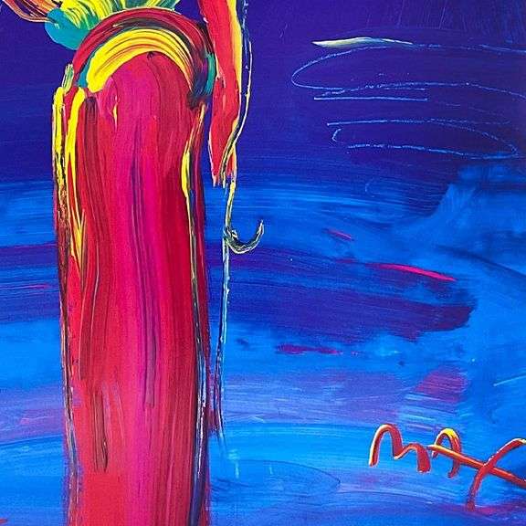 Umbrella Man with Cane by Peter Max