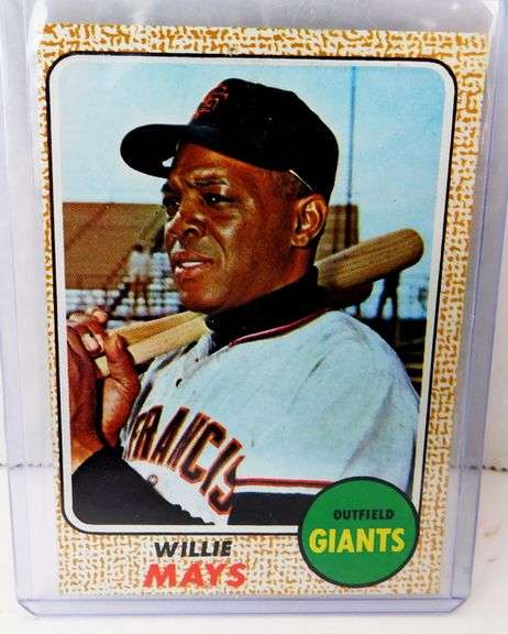 Willie Mays 1968 Baseball Card