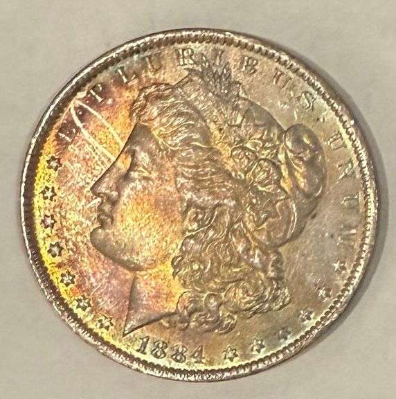 1884 O Roll End Unc Morgan Dollar