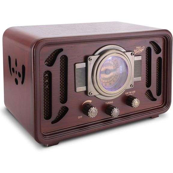 Retro Bluetooth Radio Speaker Audio System