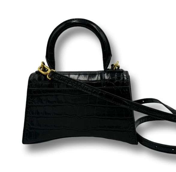 Balenciaga Hourglass small croc Effect leather cross body bag