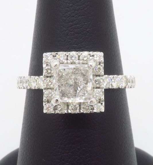 1.60CTW Princess Cut Diamond Ring
