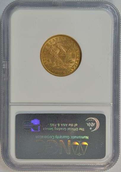 Very Choice BU 1907 US $5 Liberty Gold Piece. NGC MS63