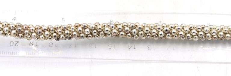 Set of Vintage 925 sterling silver necklace and matching bracelet
