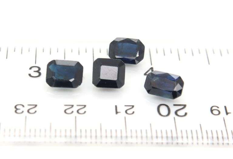 Sultry 29.68ct dark blue Sapphire set from Madagascar