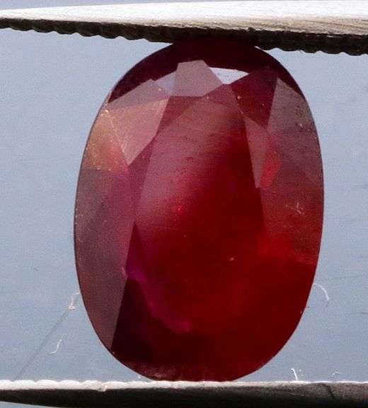 Collectors 1.29ct blood red ruby with violet highlights