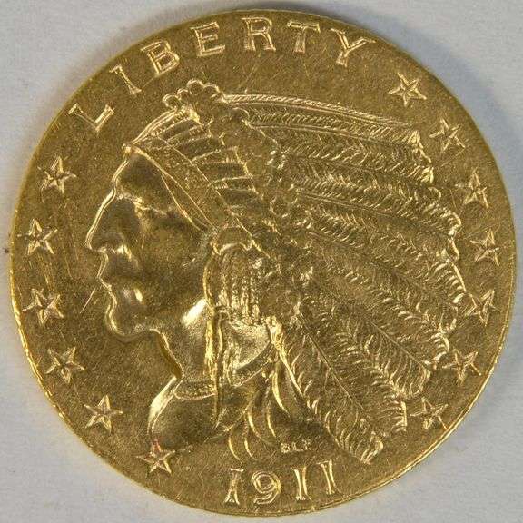 Real flashy 1911 US $2.50 Indian Gold Piece