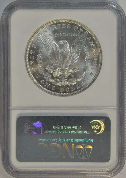 Blazing-white Gem BU 1899-O Morgan Silver Dollar. NGC MS65