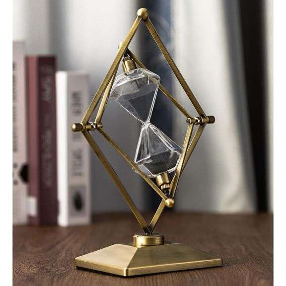 Large Rotating Metal Hourglass